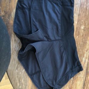 Limited edition ruffle speed short. Black